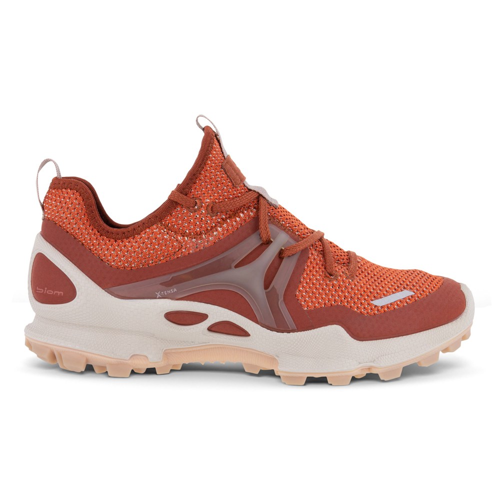 Tenis De Montaña Mujer - ECCO Biom C-Trail Bajos Tex - Naranjas - PAX523749